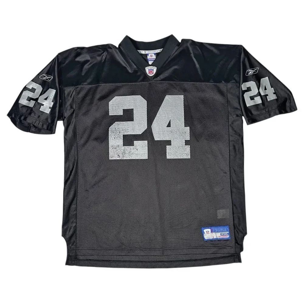 Vintage Reebok Charles Woodson Oakland Raiders Jersey Mens 2XL Black NFL